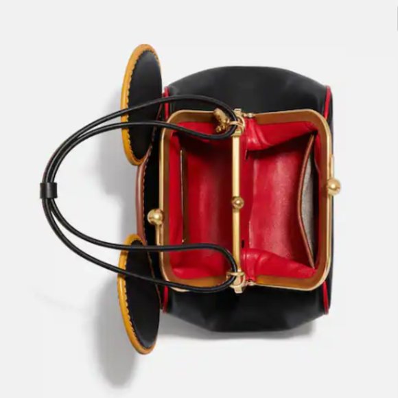 NWT COACH DISNEY MICKEY MOUSE X KEITH HARING CROSSBODY HANDBAG DESIGNER - Picture 4 of 6